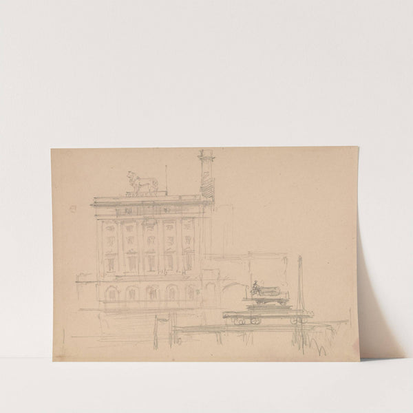 The Lion Brewery on the Thames (1860) by David Roberts