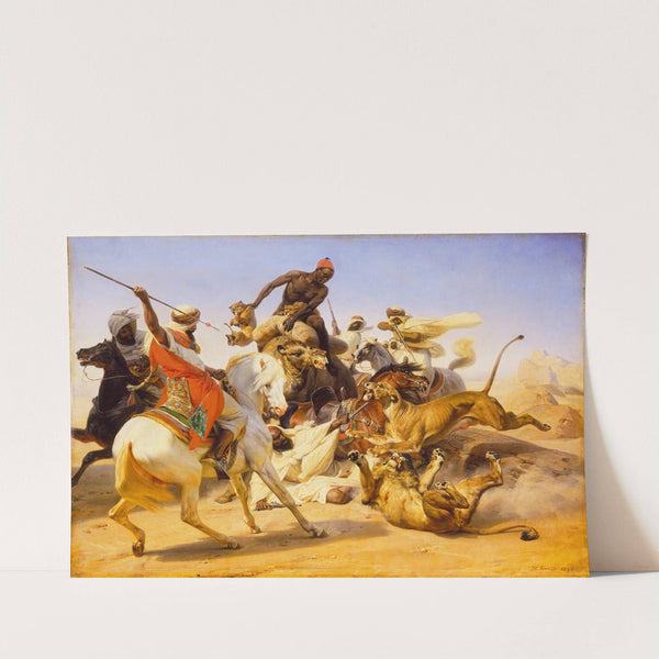 The Lion Hunt (1836) by Horace Vernet