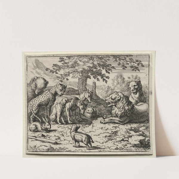 The Lion’s Council (1650–1675) by Allaert van Everdingen