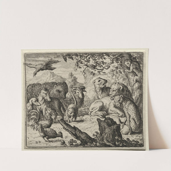 The Lion’s Court (1650–1675) by Allaert van Everdingen