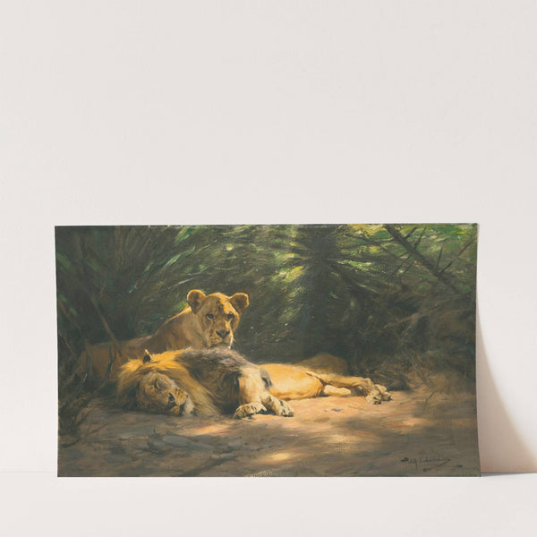 The Lions’ Den by Wilhelm Kuhnert