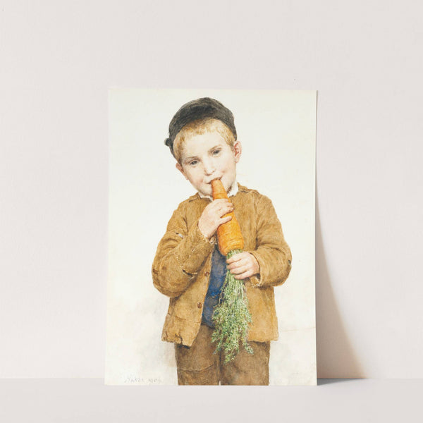 The Little Boy With The Big Carrot (1904) by Albert Anker