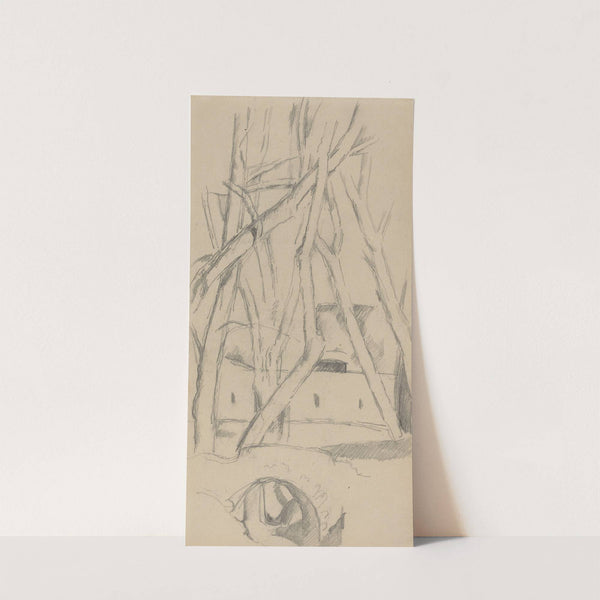 The Little Bridge (recto) (c. 1880) by Paul Cézanne