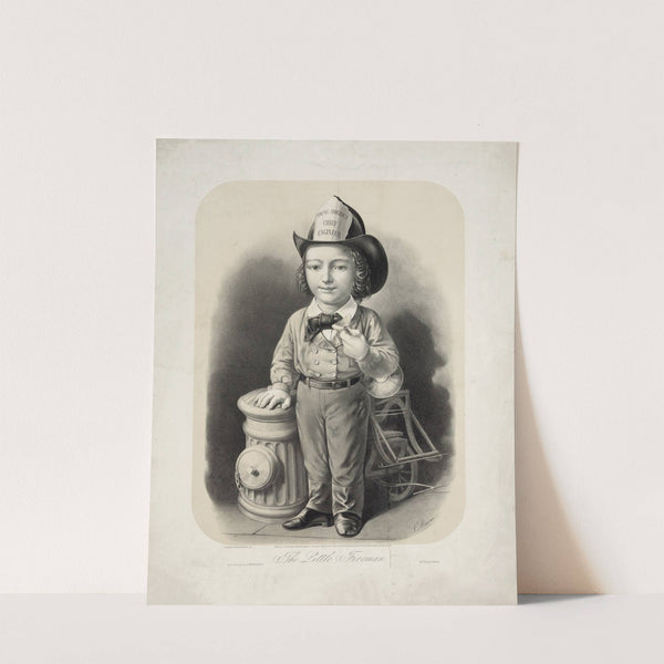 The little fireman (1857) by Currier & Ives.