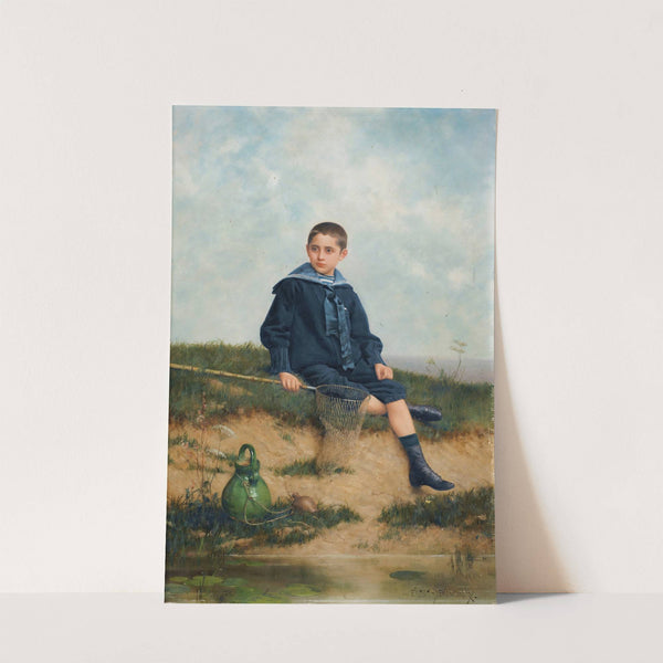 The little fisherman (1884) by Emile Eisman-Semenowsky