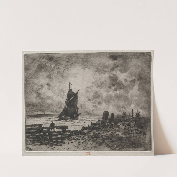 The Little Marine; Souvenir of Medway (1878) by Félix Hilaire Buhot