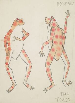 The Little Mermaid: Two Toads peach with red spots (1934-1943)