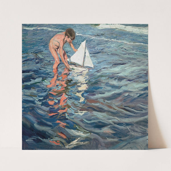 The Little Sailing Boat by Joaquín Sorolla