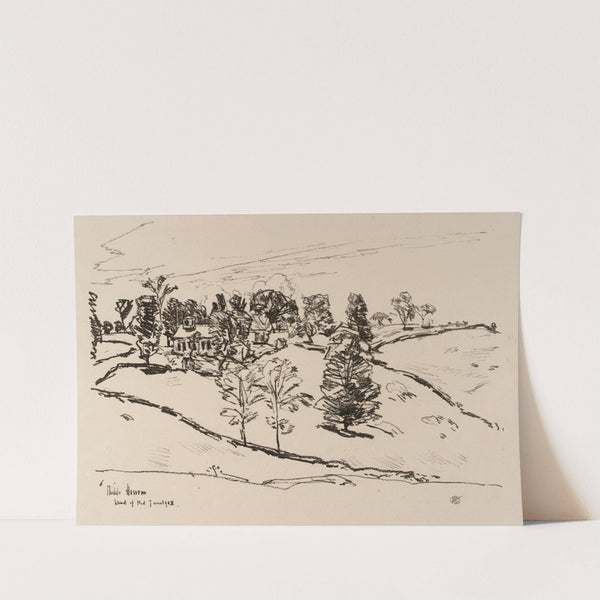 The Little School House, Land of Nod (1918) by Childe Hassam