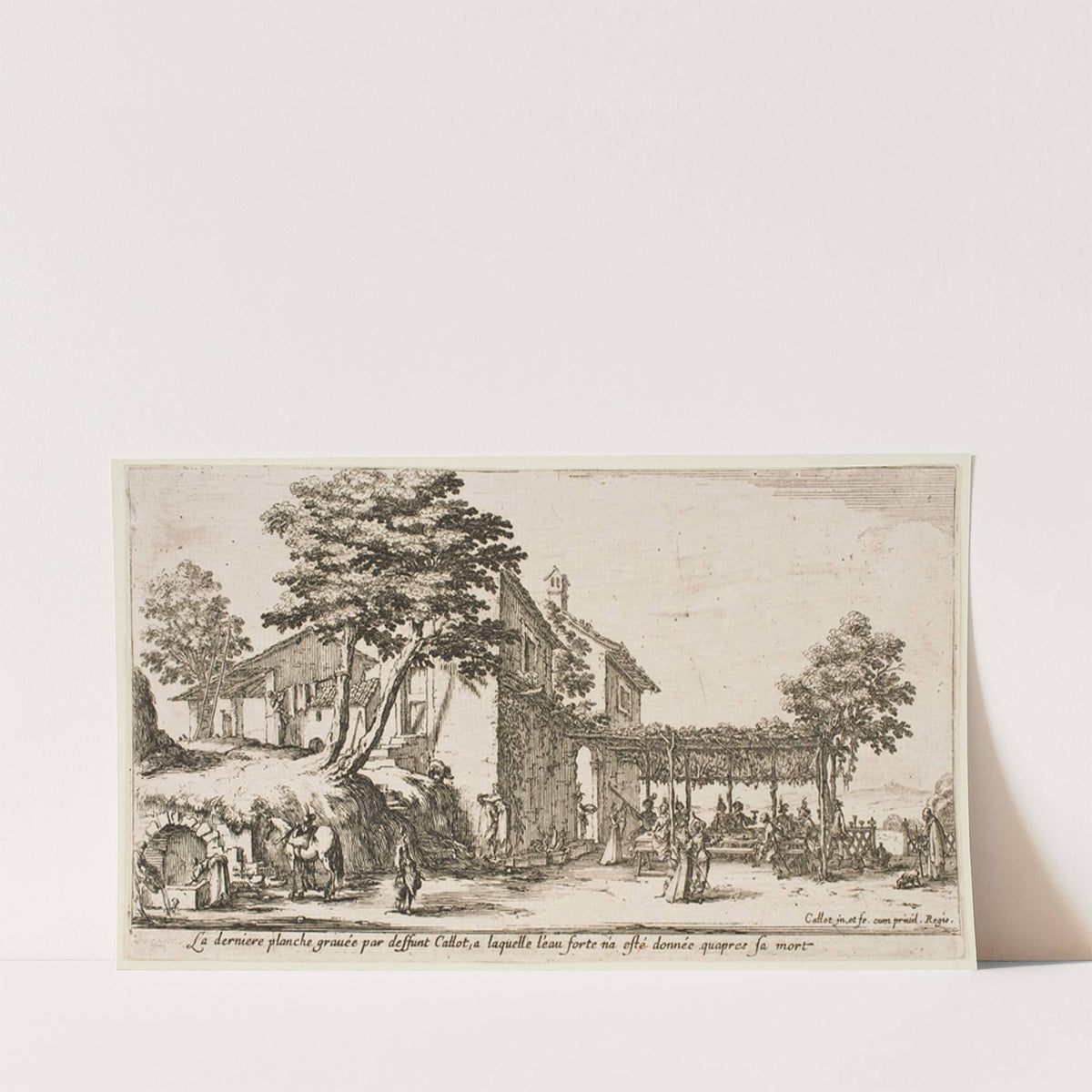 The Little Vine Arbour (1635) by Jacques Callot