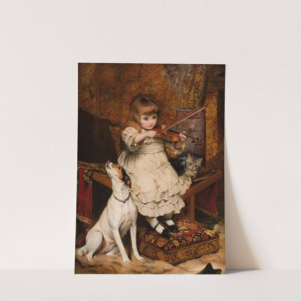 The little violinist by Charles Burton Barber