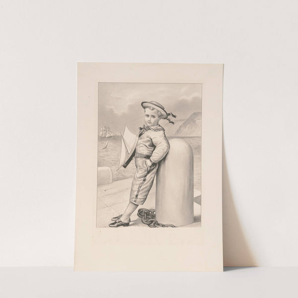 The little yachtsman (1875) by Currier & Ives.