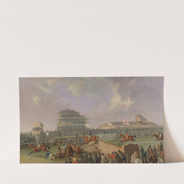 The Liverpool and National Steeplechase at Aintree, 1843 by William Tasker