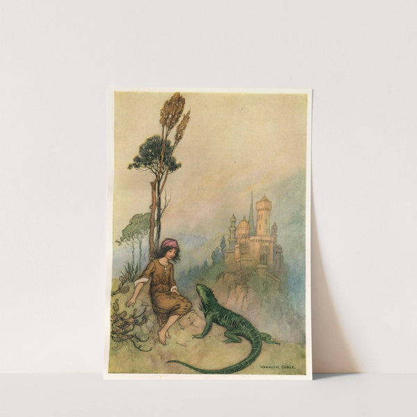 The Lizard showing Goat-Face the Palace by Warwick Goble