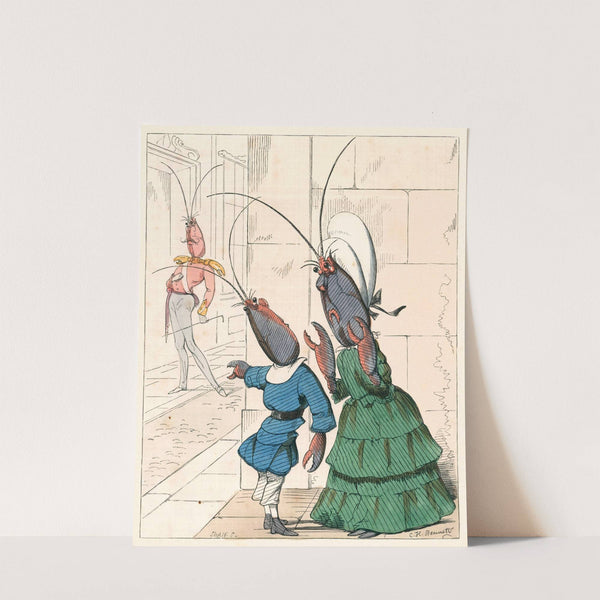 The Lobster And His Mother (1857) by Charles Henry Bennett