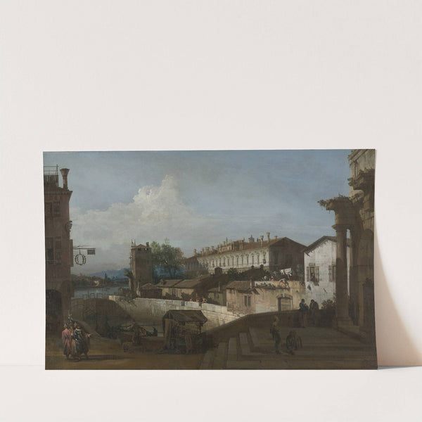 The Lock at Dolo (ca. 1745) by Bernardo Bellotto