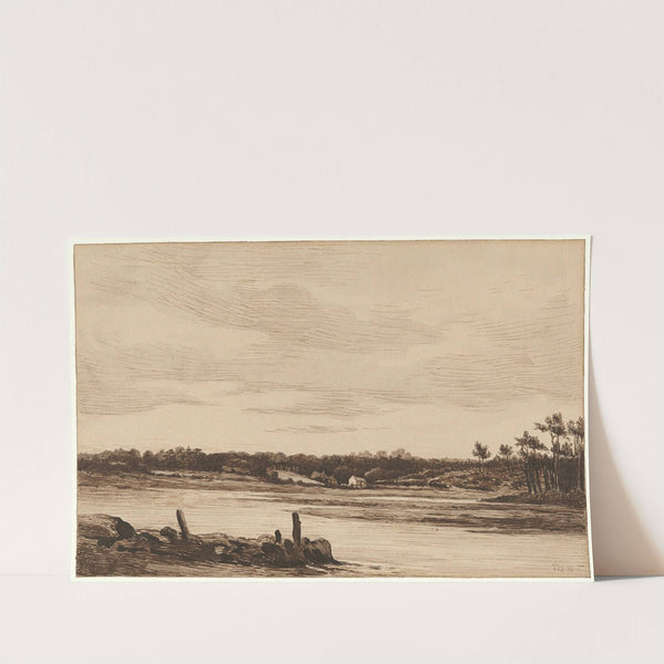 The Loing River at the Edge of the Forest of Fontainebleau by Théodore Rousseau