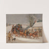 The London Royal Mail coach in the snow by Samuel Henry Alken