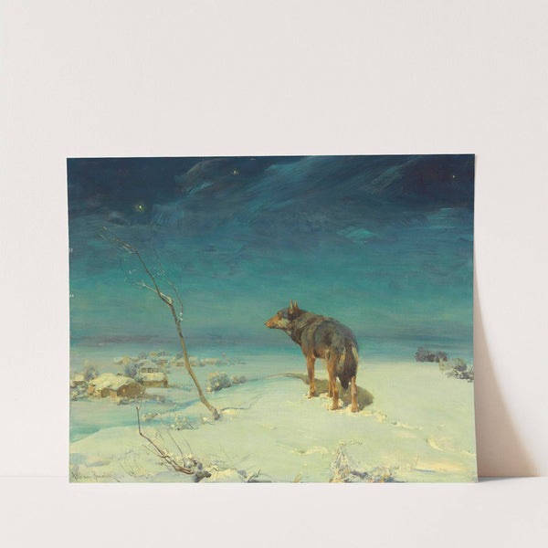 The Lone Wolf by Alfred Von Wierusz-Kowalski