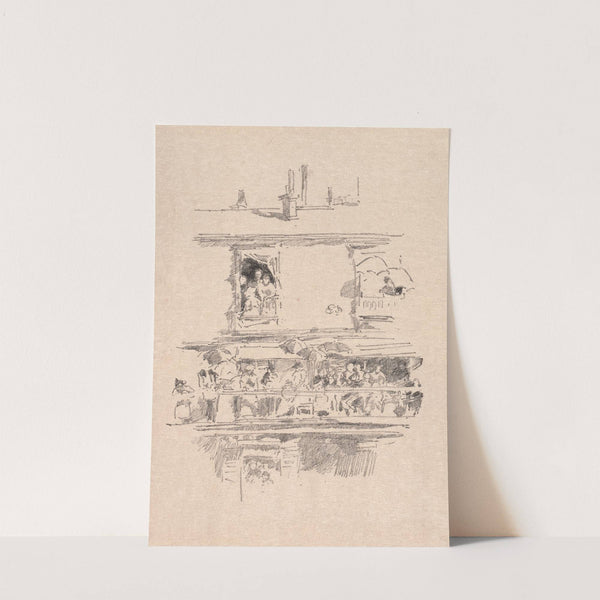 The Long Balcony (1894) by James Abbott McNeill Whistler