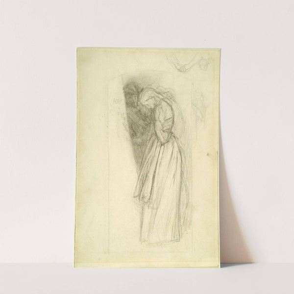 The Long Engagement – Compositional Sketch (1854-1859) by Arthur Hughes