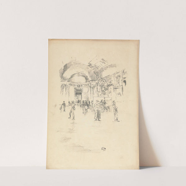 The Long Gallery, Louvre (1894) by James Abbott McNeill Whistler
