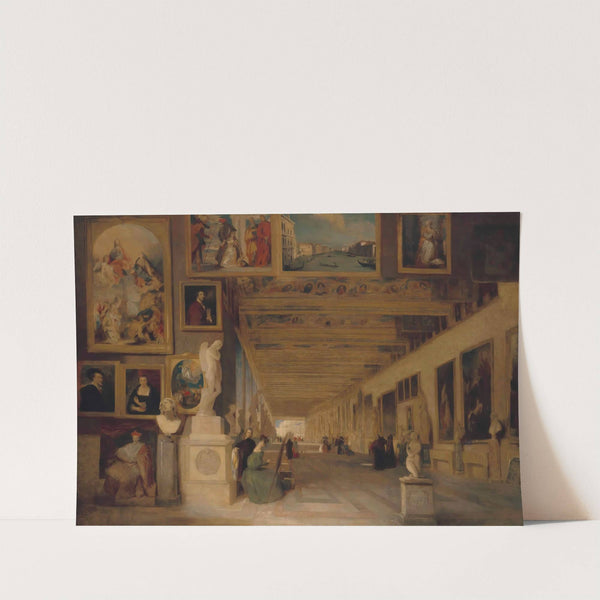 The Long Gallery of the Uffizi, Florence by John Scarlett Davis