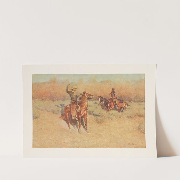 The long-horn cattle (1911) by Frederic Remington