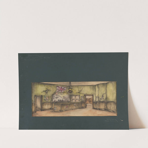 The Long Voyage Home: Preliminary Drawing of Setting (1934-1943) by Perry Watkins