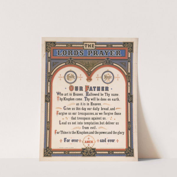 The Lord’s prayer (1872) by Louis Prang & Co.