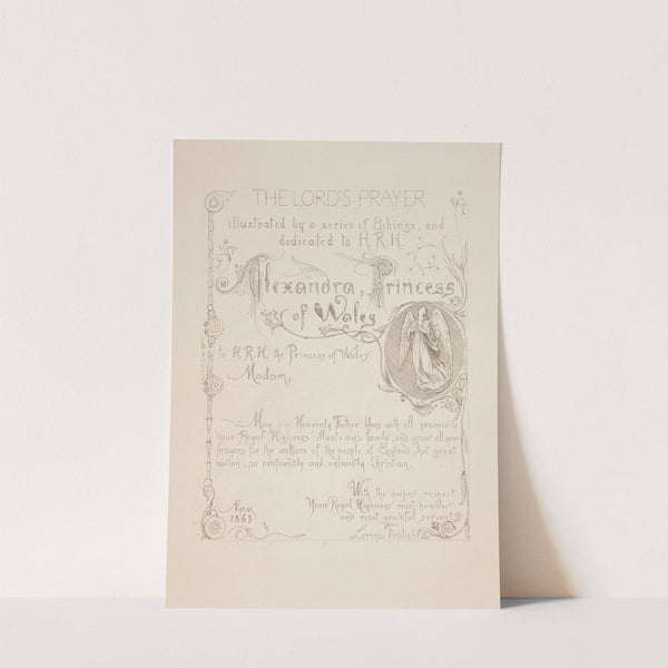 The Lord’s Prayer – Title Page (1863) by Lorenz Frølich