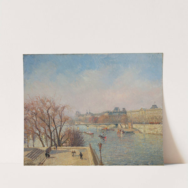 The Louvre, Morning, Sunlight (1901) by Camille Pissarro