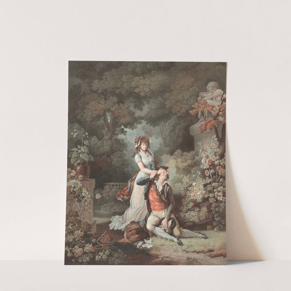 The Lover Surprised (L'Amant Surpris) by Charles-Melchior Descourtis