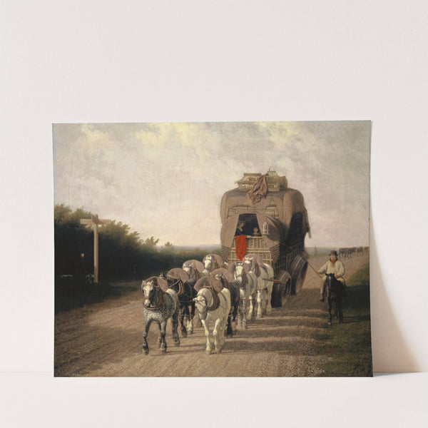The Ludlow Carrier-Coach by Jacques-Laurent Agasse