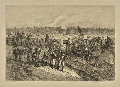 The lull in the fight. (1876)