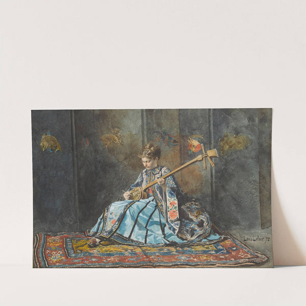 The lute player by Alexandre-Louis Leloir