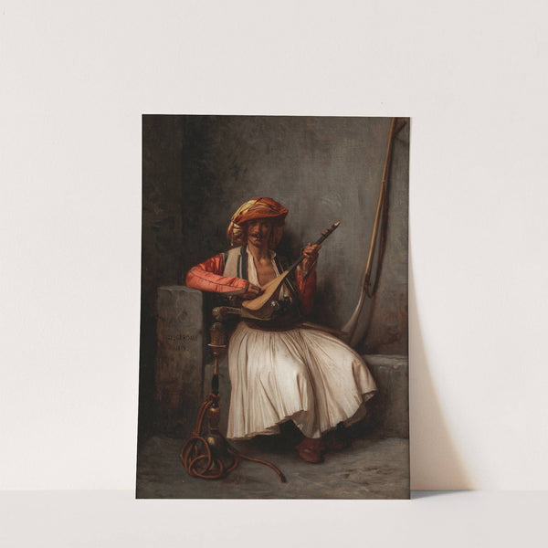 The lute player (1858) by Jean-Léon Gérôme