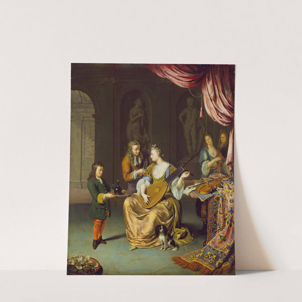 The Lute Player by Willem Van Mieris