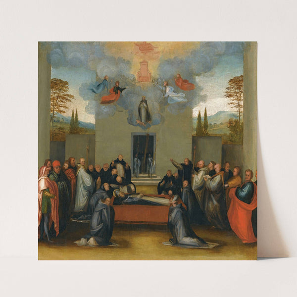 The Lying In State And Ascension Of Saint Anthonius by Fra Bartolomeo