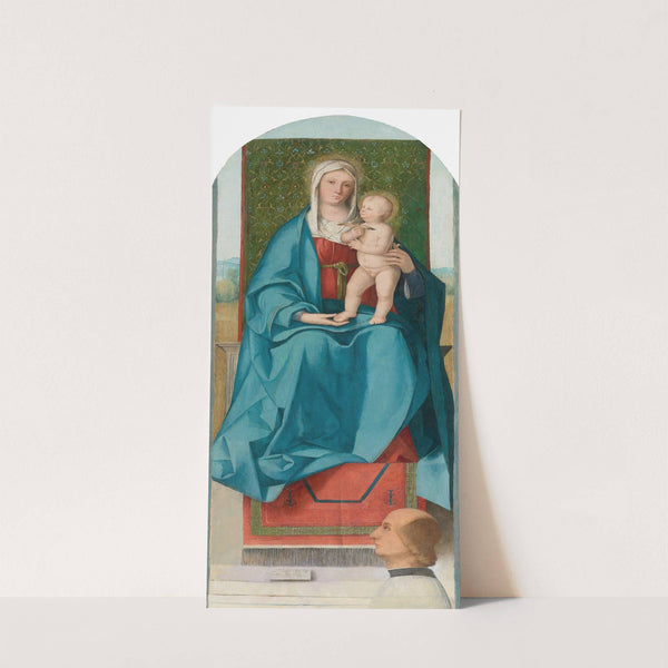 The Madonna And Child Enthroned With A Donor by Boccaccio Boccaccino