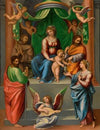 The Madonna and Child Enthroned, With Saint paul, Saint Francis Of Assisi, saint Joseph And mary Magdalen