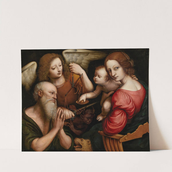 The Madonna and Child seated with Saint Jerome and the Archangel Michael by Giampietrino (Giovanni Pietro Rizzoli)