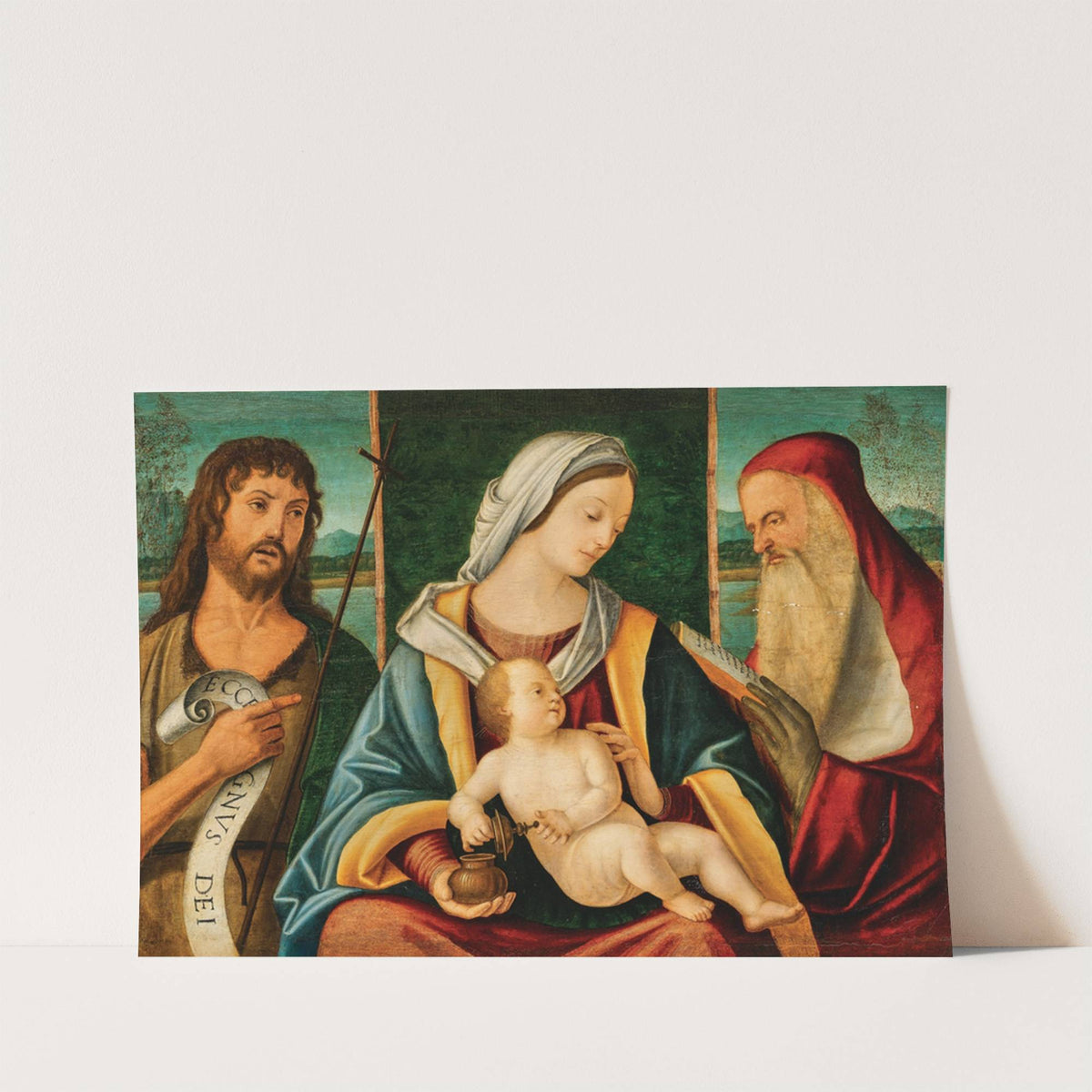 The Madonna and Child with Saint John the Baptist and Saint Jerome by Vittore Carpaccio and Benedetto Carpaccio
