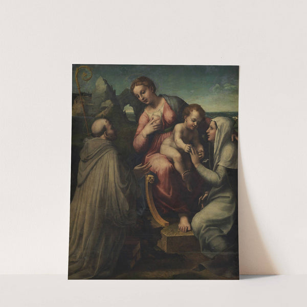 The Madonna and Child with Saints (1517 – 1584) by Francesco Menzocchi