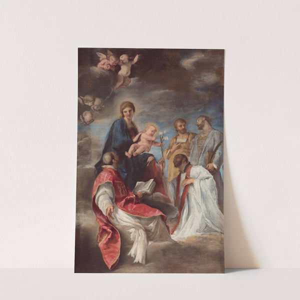 The Madonna and Child with Saints Ignatius of Loyola, Francis Xavier, Cosmas and Damian by Andrea Sacchi