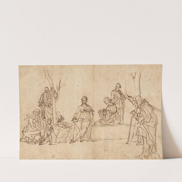 The Madonna and Child with Saints in a Landscape (Sacra Conversazione) by Vittore Carpaccio