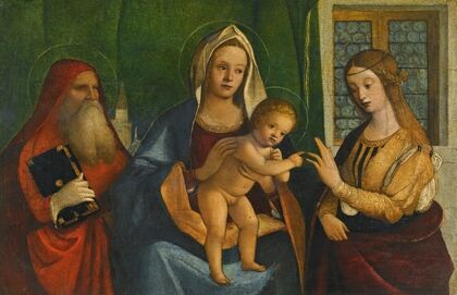 The Madonna And Child With Saints Jerome And Catherine