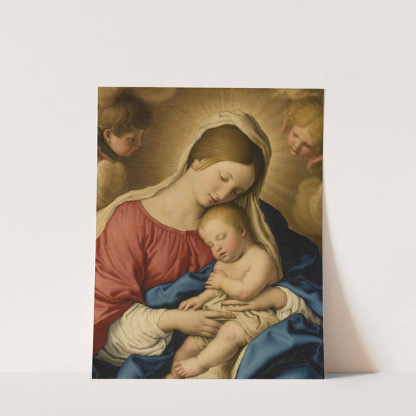 The Madonna And Child With Two Putti by Giovanni Battista Salvi da Sassoferrato