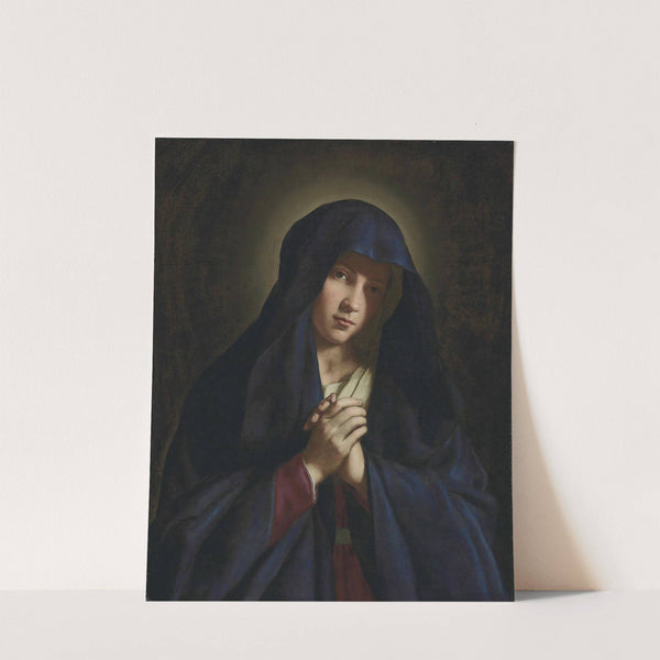 The Madonna At Prayer by Giovanni Battista Salvi da Sassoferrato