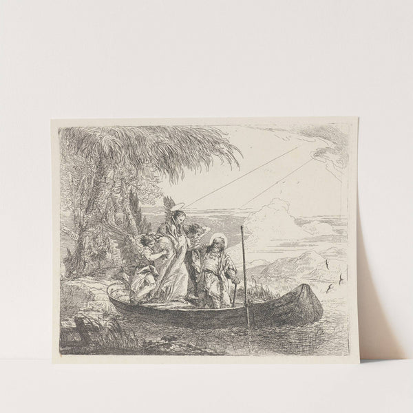The Madonna, Child and Angels Entering the Boat (1750–1753) by Giovanni Domenico Tiepolo
